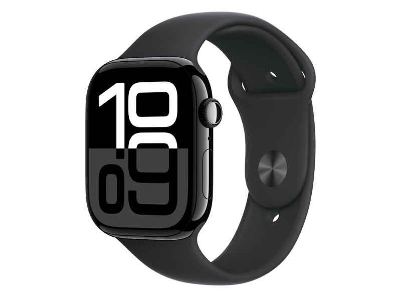 Apple Watch 10 46/Onyks Aluminum/Czarny Pasek Sportowy M/L GPS